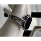 Modern Estate JW 925 Sterling Silver Emerald Cut Purple Amethyst Ring Size 7.5
