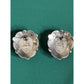 Vintage Native American Style Sterling Silver Zuni Inlay 5/8” Earrings O.T.