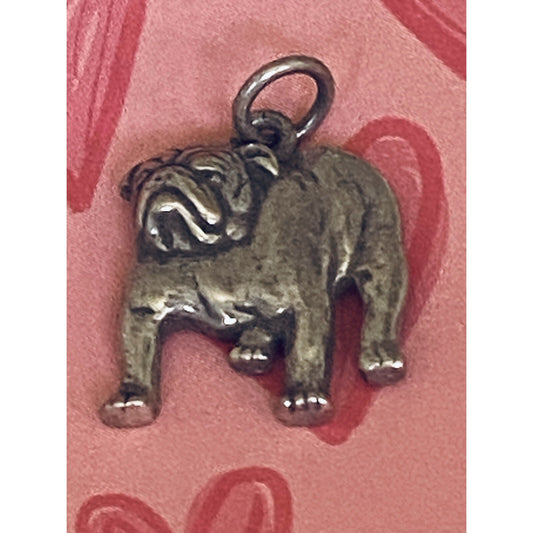 Pre owned James Avery Retired Silver Bulldog Charm