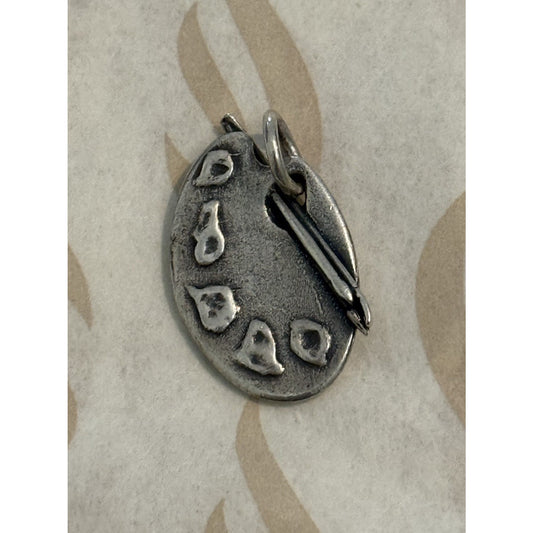 James Avery Retired Sterling Silver Artist Palette Charm Pre-Owned