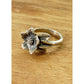 James Avery RARE Retired Silver Christmas Flower Ring Size 5.5
