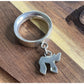 Roxanne Assoulin ROX Sterling Silver Chai Ring Hebrew חי Charm Ring Size 4.5