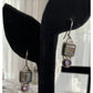 Sterling Silver Labradorite Amethyst Dangle Earrings 925 India