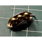 Vintage Sterling Silver 3 Peas in a Pod Pendant Artisan Green Bead Charm