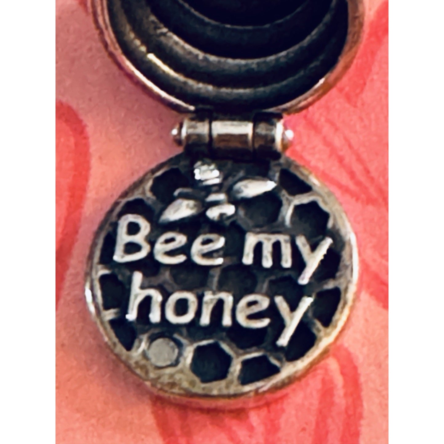 Pre owned James Avery Retired Silver 🐝 BEE MY HONEY Charm Or Pendant Valentine’s Day ❤️