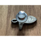 Andy Lakey Signed Sterling Silver Angel Lapel Tie Tack Modernist Spiritual 5.5g