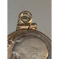Vintage 1949 Roosevelt Dime 90% Silver Pendant Charm In 10K Gold WPC Bezel