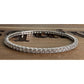 Sterling Silver CZ Tennis Bangle Bracelet 925 Cubic Zirconia