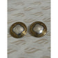James Avery Retired French Clip Sterling Silver & Brass Post Earrings Pre-Owned