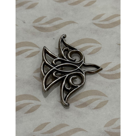 James Avery Retired Sterling Silver Large Descending Dove Brooch Pin Pre-Owned