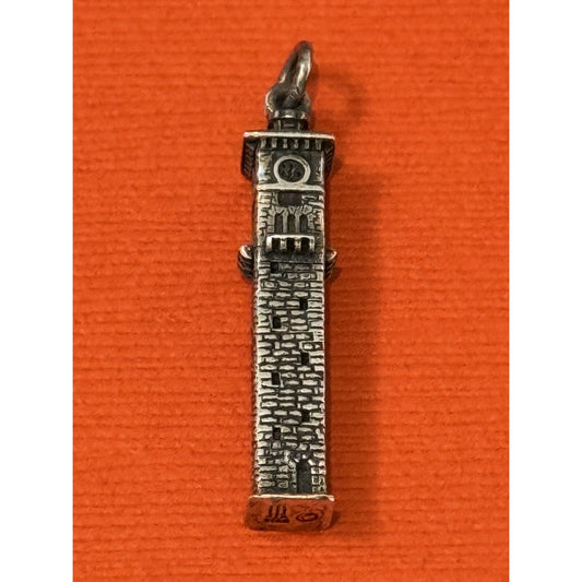 James Avery Retired RARE HTF Silver Fort Sam Houston Quadrangle Clock Tower Pre-Owned