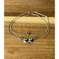 James Avery Retired Sterling Silver Flower Heart Necklace 15”