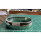 Sterling Silver 925 Hinged Bangle Bracelet Polished Minimalist Modern 64 Grams!