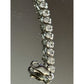 Vintage Sterling Silver CZ Tennis Bracelet 925 Signed 925 CZ 8” Bracelet