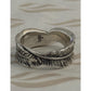 Pre Owned James Avery Retired Sterling Silver Birds of A Feather Ring Size 7.5
