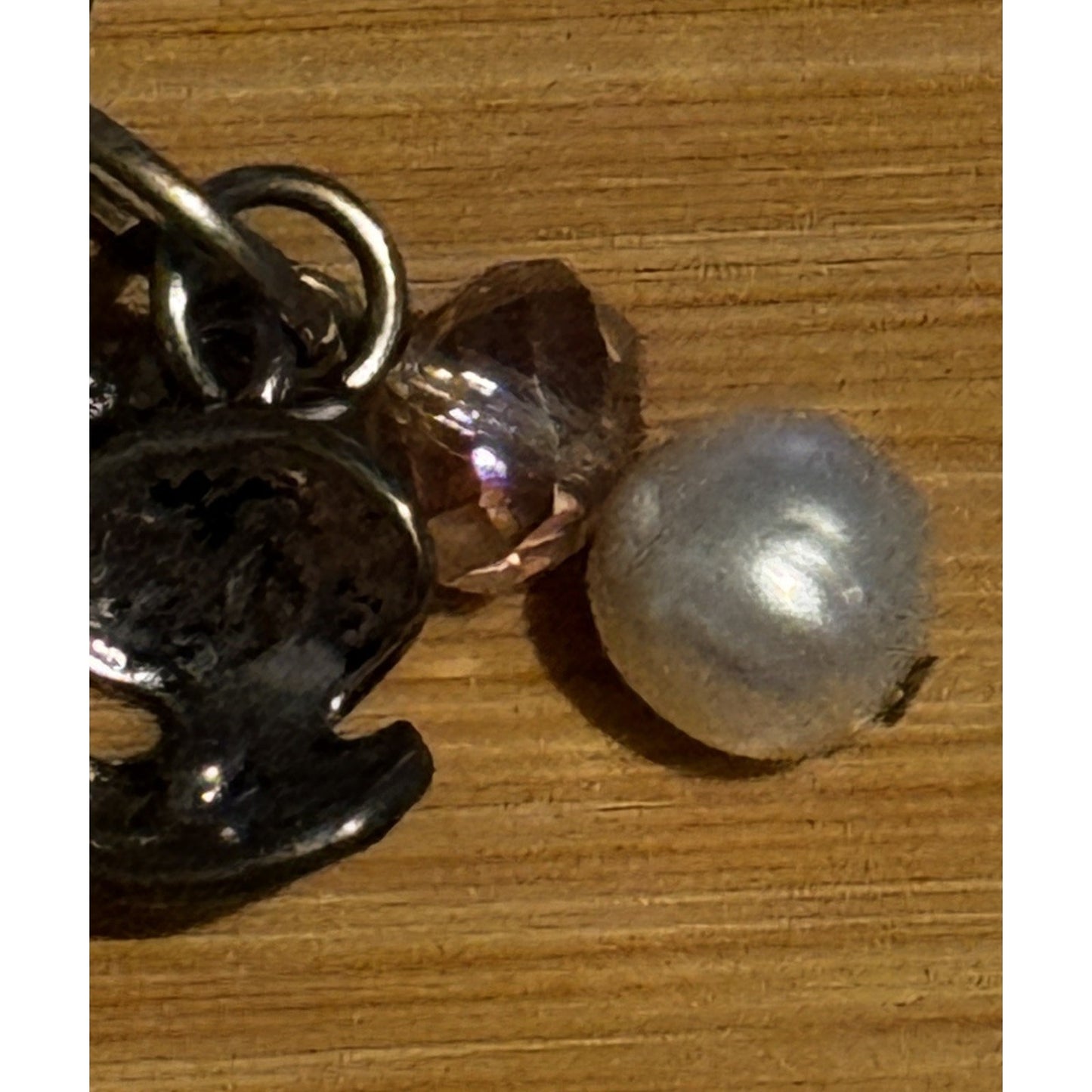 Vintage Sterling Silver 925 Multi Cluster Beach Ocean Starfish Pearl Charms