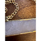 Y2K Kelly Cimber Natural Druzy Lavender Purple Bar Gold Plated Necklace 16-18”