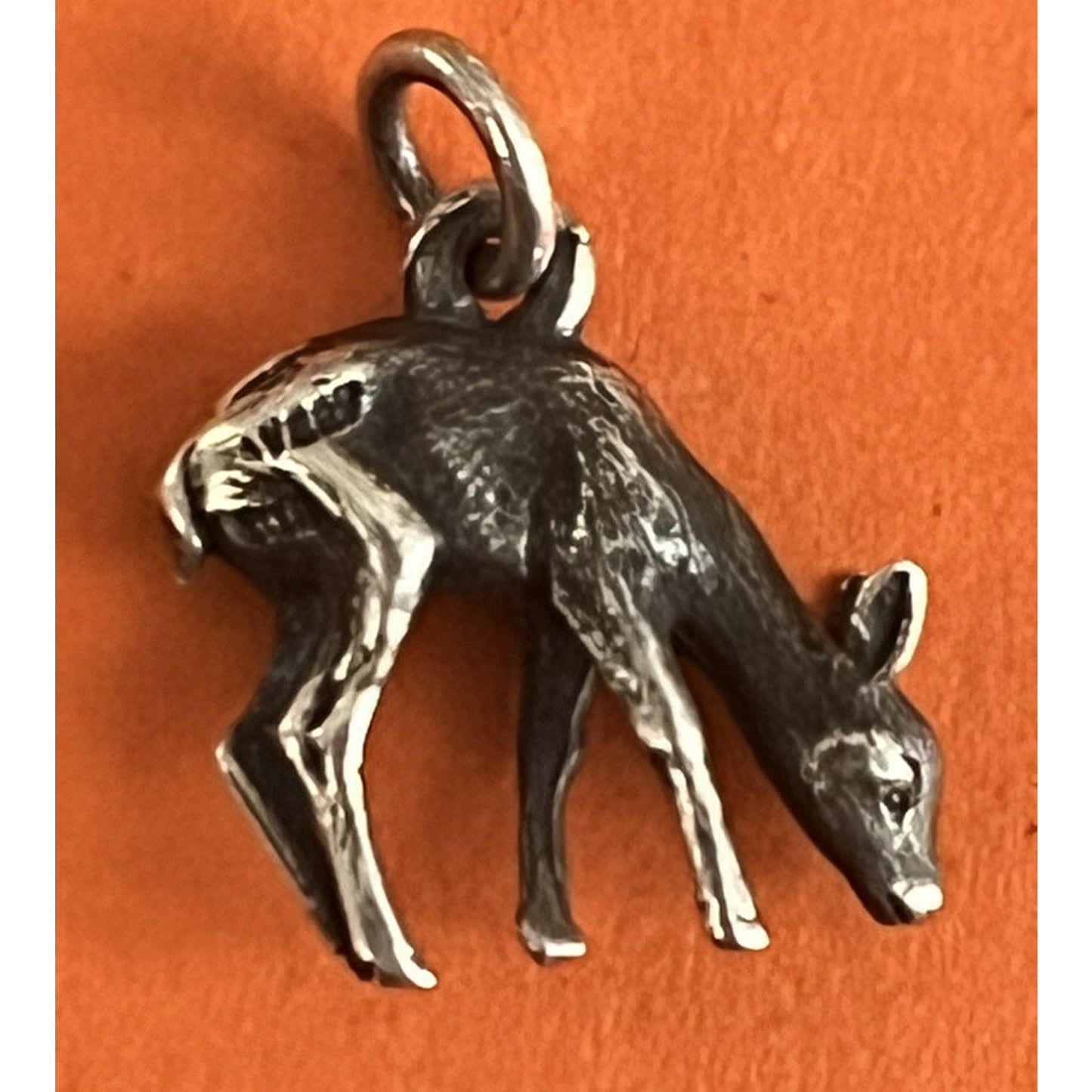 James Avery Retired Sterling Silver 3D Fawn Charm Pre-Owned