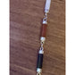 Vintage Sterling Silver Multi-Stone Tube Bracelet 925 LA Onyx, Jasper, Jade 7.5”