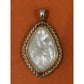 James Avery RETIRED Alessandra Mother Of Pearl MOP 14k Gold & Silver Pendant Pre-Owned