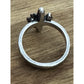 Pre owned James Avery RETIRED Sterling Silver and Bronze Cactus Blossom Ring Size 5.5