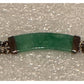 Vintage Jade Barrel Bar Bead Necklace Sterling Silver 925 Chinese Export 17” 23g