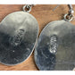 Vintage Alpaca Sterling Silver Mother of Pearl Abalone Inlay Dangle Earrings