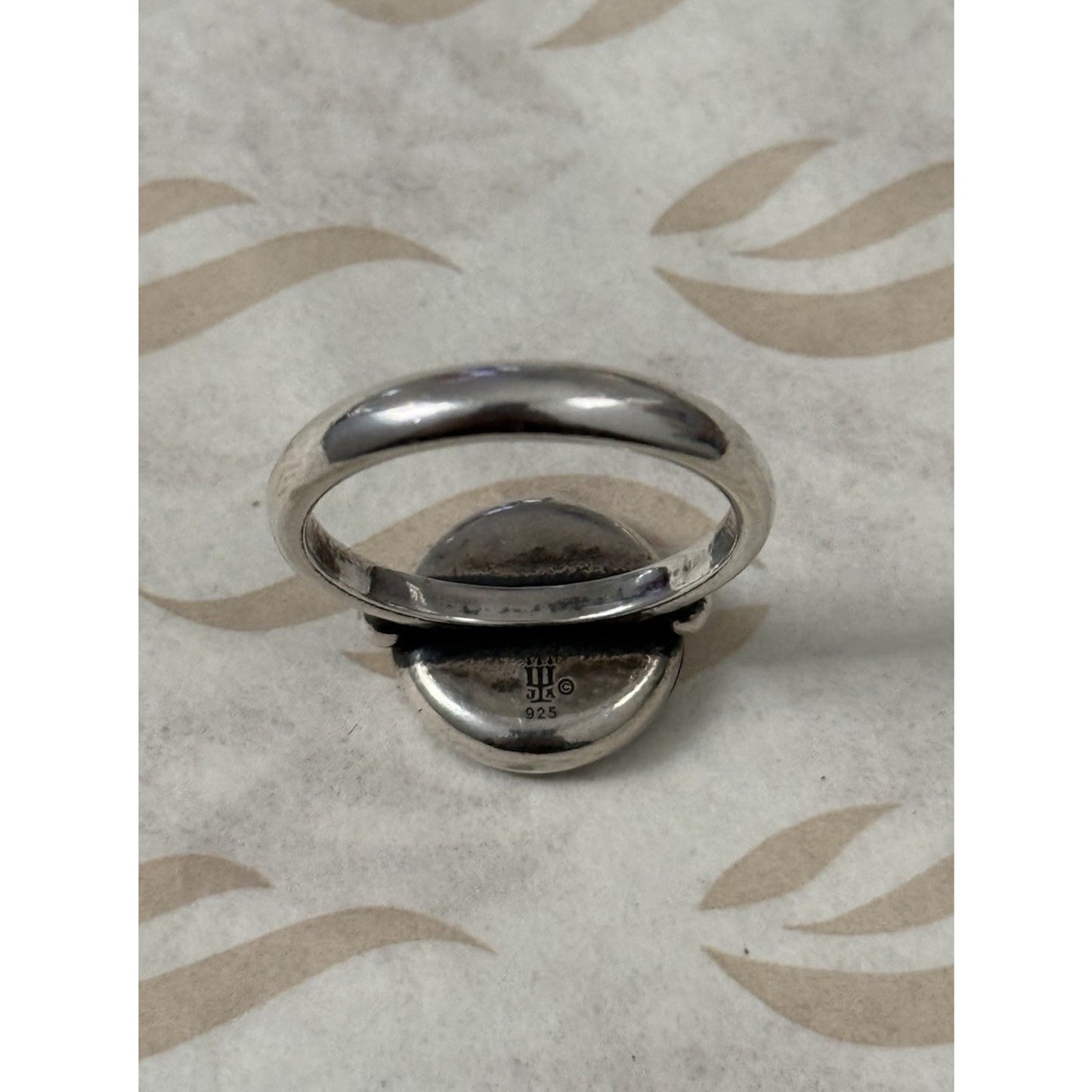 Pre owned James Avery Retired Sterling Silver “Life’s Journey” Compass Ring Size 7.5
