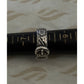 Pre owned James Avery Retired Sterling Silver Floral Belt Buckle Ring Size 8