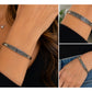 Vintage Mexico Sterling Silver Greek Key Hinged Bangle Bracelet 16g