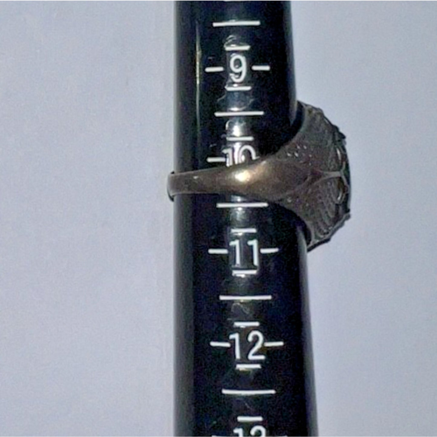 Vintage Sterling Silver Malachite Ring – Size 10.5 – Green Oval Stone – 8g