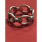 James Avery Retired Sterling Silver Beaded Connected Links Ring Size 9 Pre-Owned
