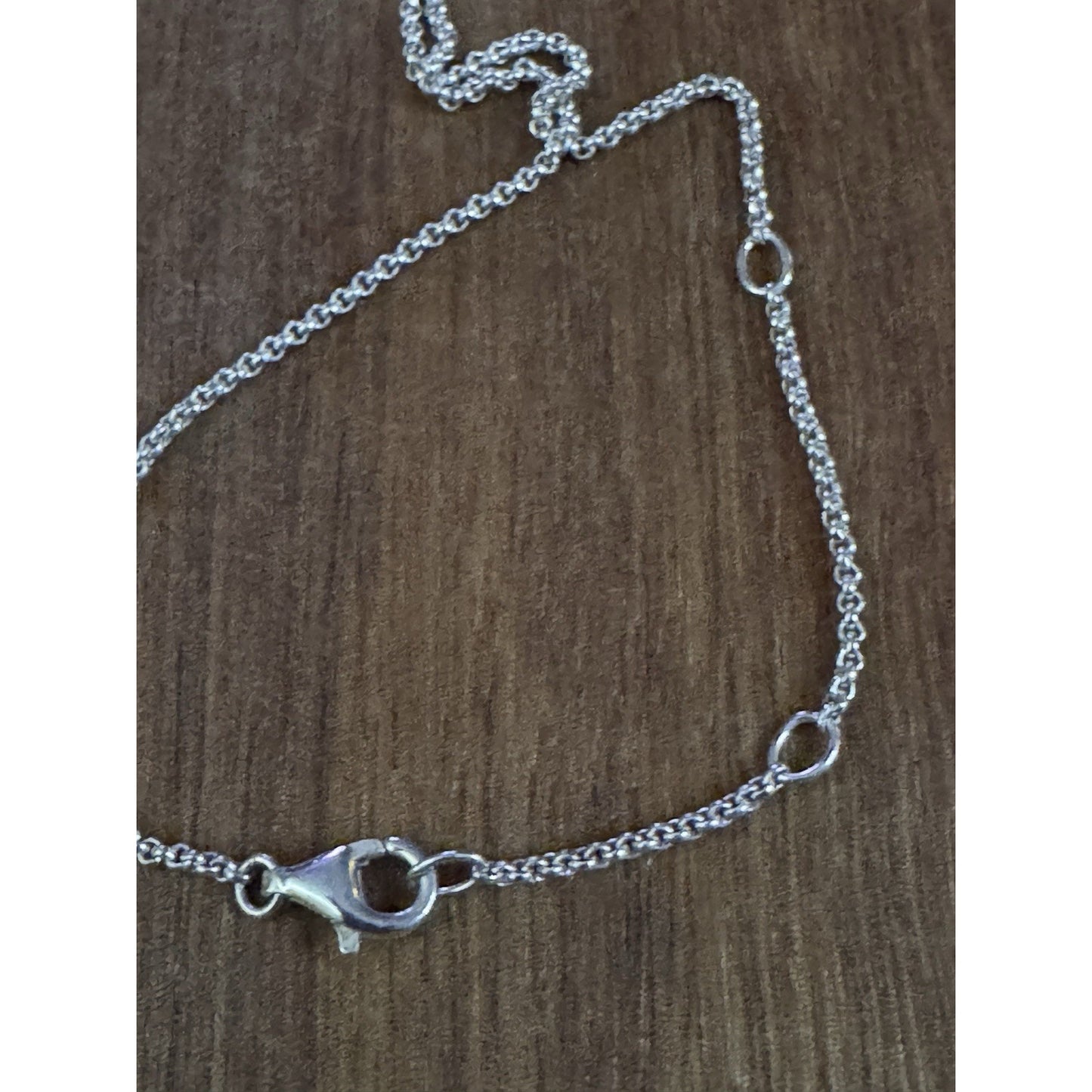 Thomas Sabo 925 Sterling Silver Mother-of-Pearl Disc Pendant Necklace 16 - 17”