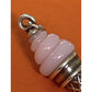 James Avery Retired Hard To Find Silver And Pink Glass Ice Cream Cone Charm Pre-Owned