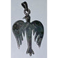 Vintage Sterling Silver Thunderbird Pendant Turquoise Chip Inlay ANT 925