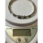 Vintage 925 Sterling Silver southwestern Abalone Inlay Hinged Bangle Bracelet