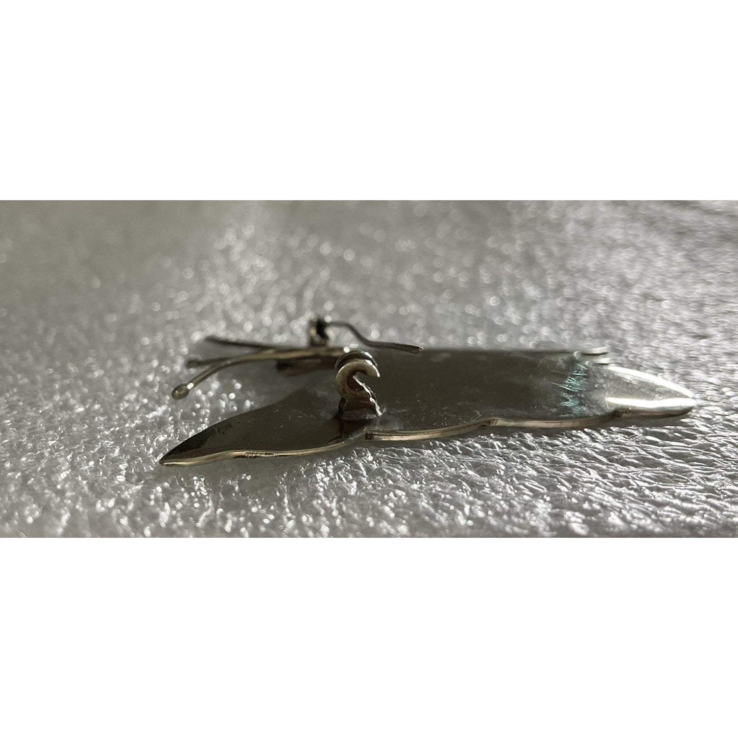 Vintage Mexican Sterling Silver Abalone Butterfly Brooch Southwestern Jewelry