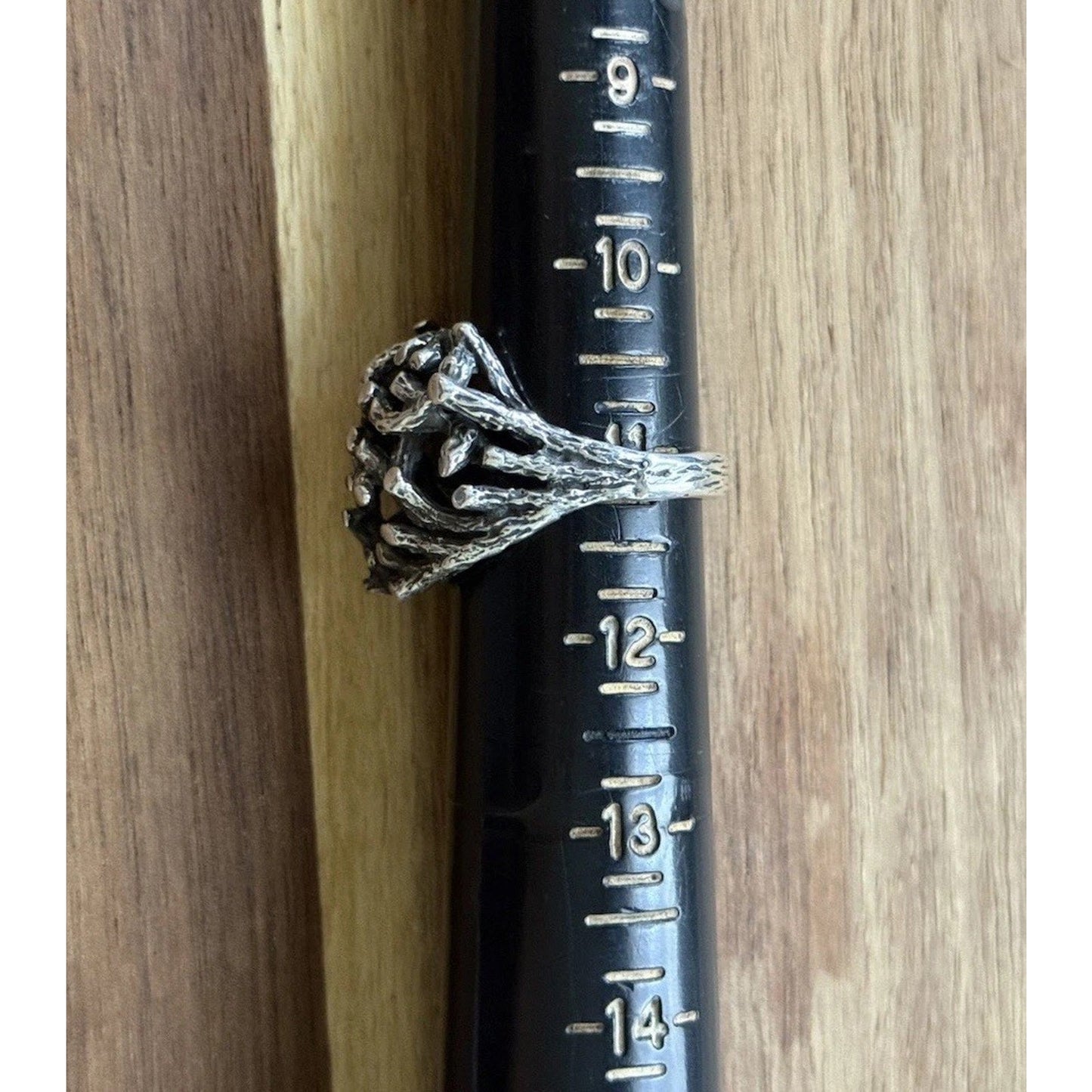 Retired James Avery Sterling Silver Brutalist Branches Ring Size 11