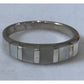 Vintage 925 Mother of Pearl Inlay 925 IND Sterling Silver Band Ring Size 9.5