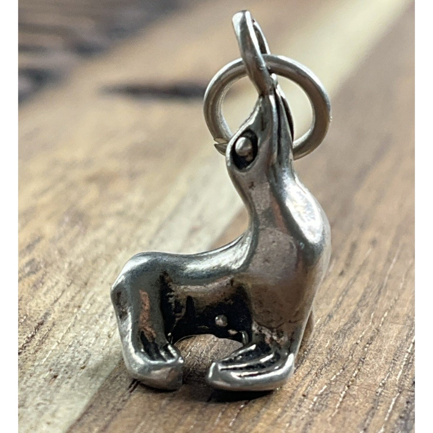 Vintage Sterling Silver Sea Lion Charm