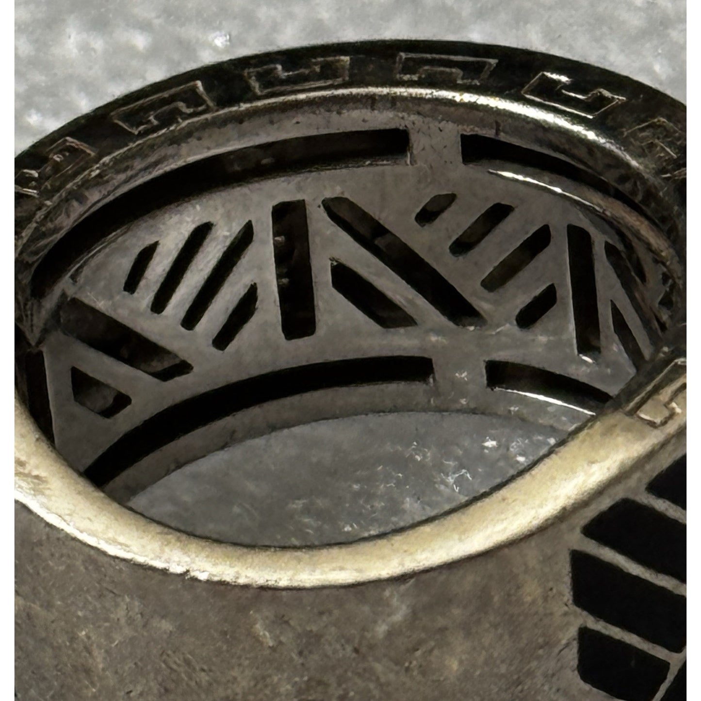 Belle Étoile Laguna Ring Sterling Silver Black Enamel Size 6.5 SOLD OUT