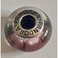 Pandora Zigzag Pink Triangular Sterling Silver Glass Murano Bead Charm