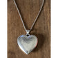 Pre Owned James Avery Retired RARE X-Large Puffy Heart Pendant And 21.5 Necklace 2 3/4”!