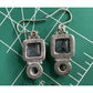 Sterling Silver Labradorite Amethyst Dangle Earrings 925 India
