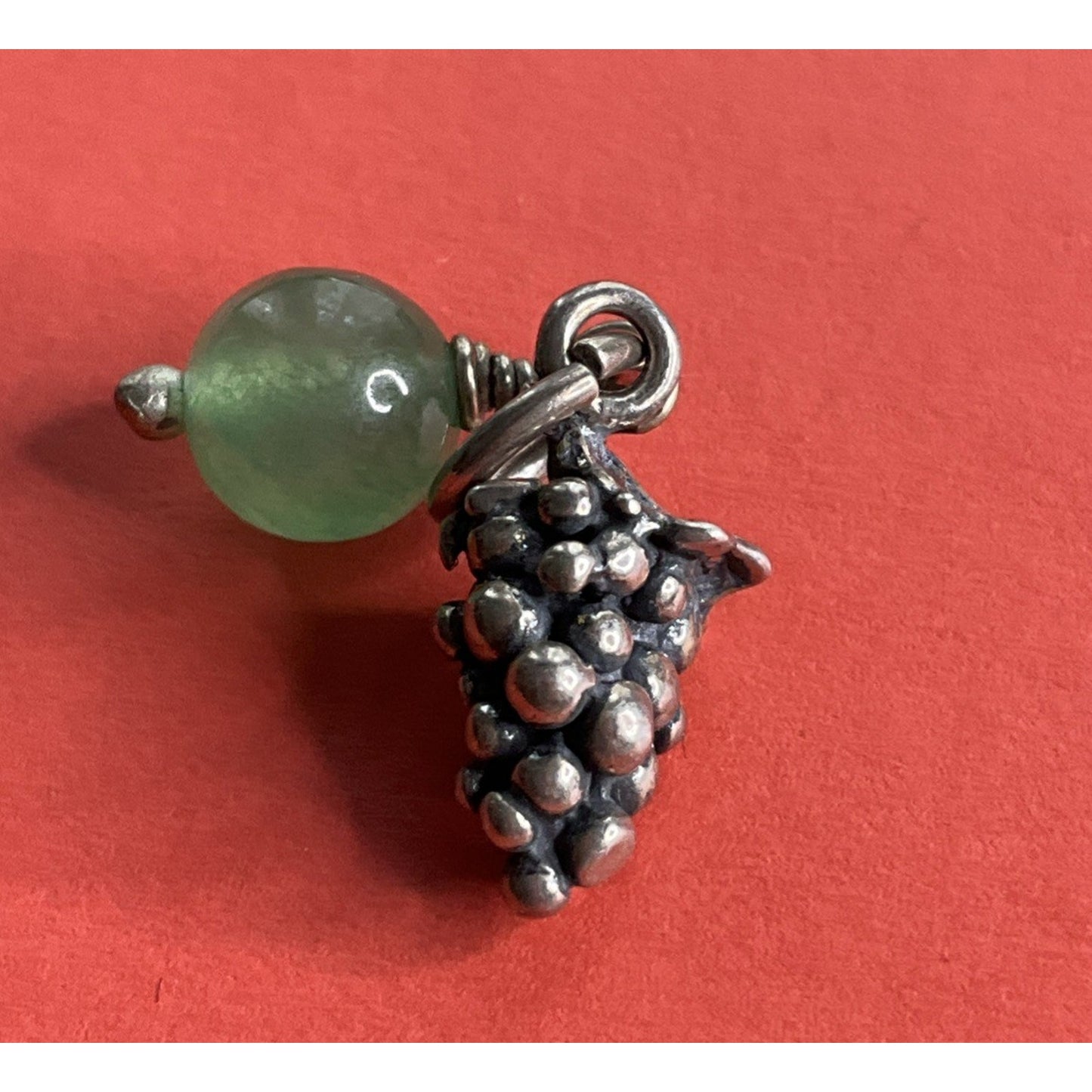 Vintage Sterling Silver Grape Cluster Charm