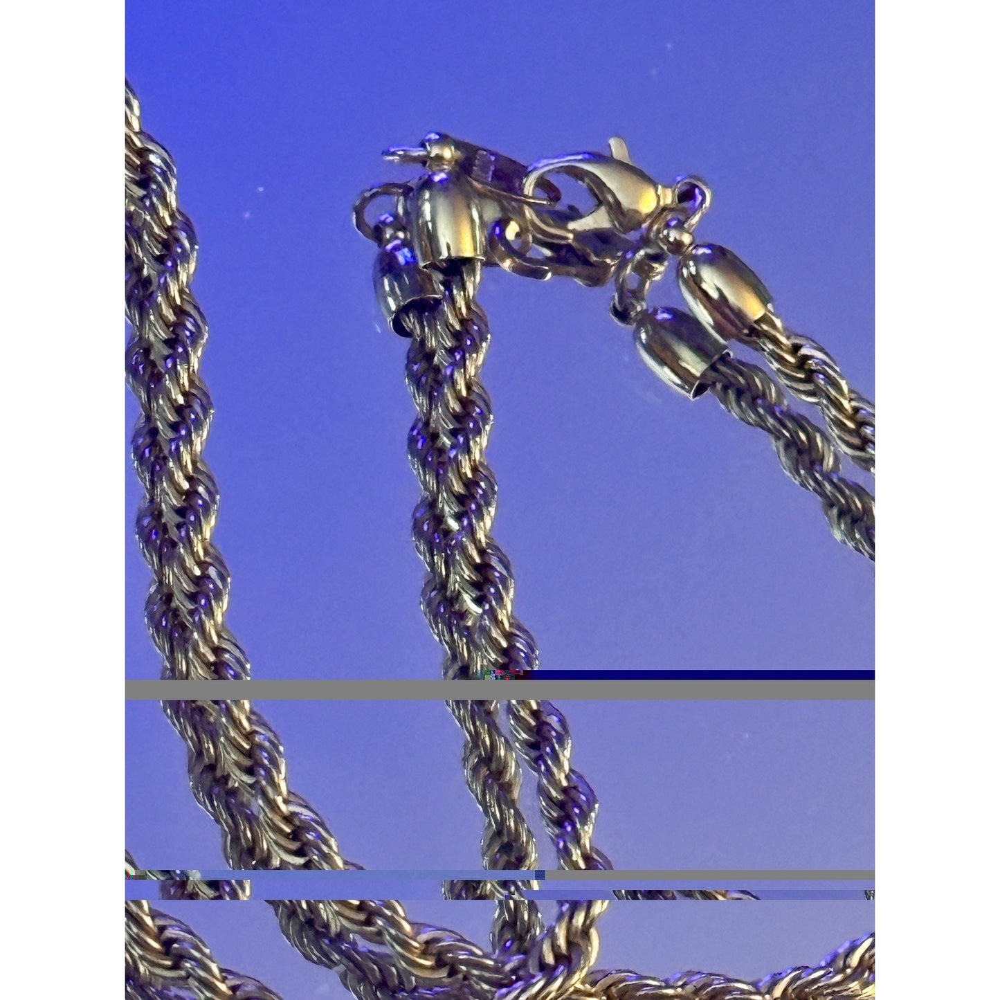 Vintage Signed AVON Gold Tone Rope Chain Necklace 20” Twisted Link 17g MINT