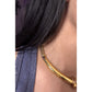 Vintage Monet Gold Tone Rare Mesh Collar Necklace Sculptural Statement Signed
