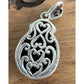 Vintage Sterling Silver Turquoise Pendant 925 Southwestern Artisan