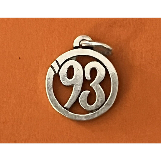 James Avery Retired Sterling Silver ‘93 Year In Circle Charm Pre-Owned