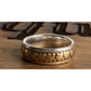 James Avery Retired Sterling Silver And 14K Gold Eternity Heart Band Ring Size 6